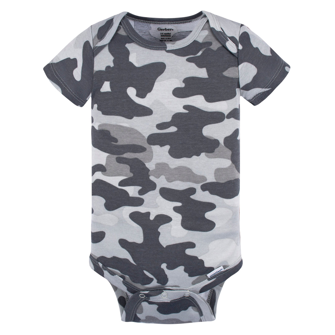4-Pack Baby Boys Ready To Roll Short Sleeve Onesies® Brand Bodysuits