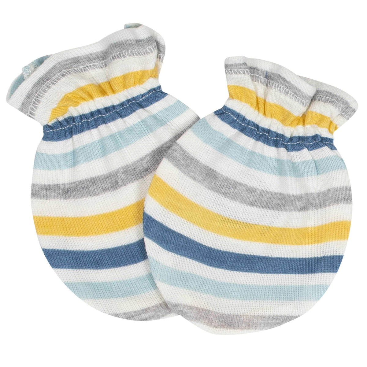 8-Piece Baby Boys Dino Caps & Mittens Set-Gerber Childrenswear