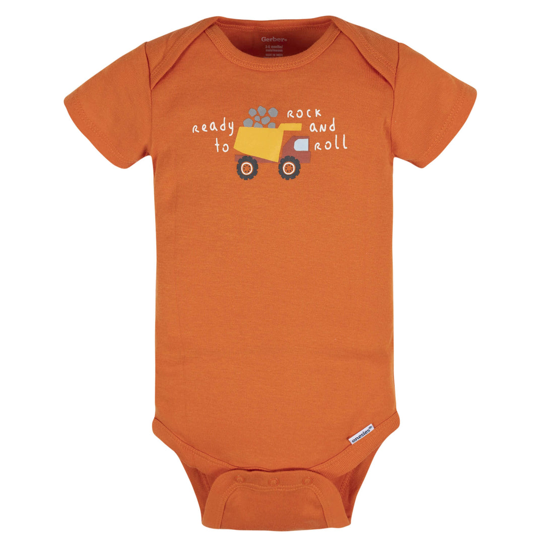 8-Pack Baby Boys Transportation Zone Onesies® Bodysuits
