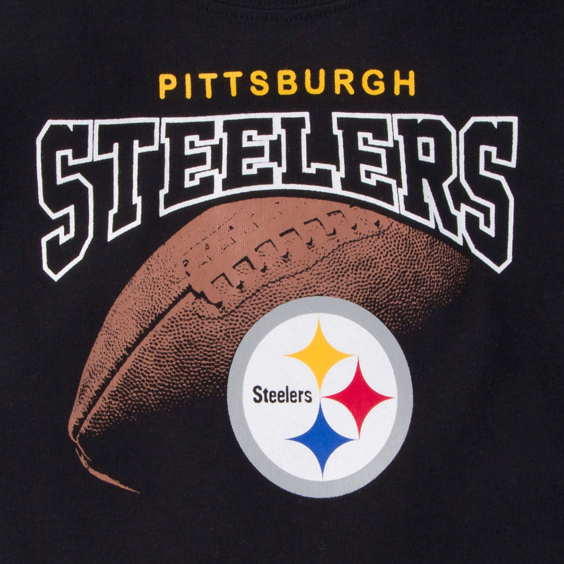 3-Pack Baby & Toddler Boys Steelers Short Sleeve Shirts-Gerber Childrenswear