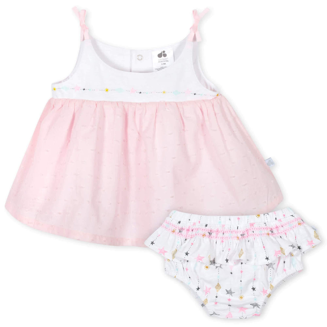 2-Piece Baby Girls Love and Sugar Dress and Bloomer Set-Gerber Childrenswear