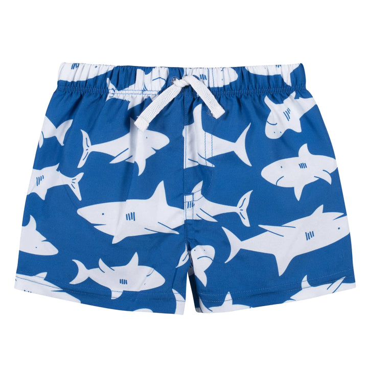 2-Piece Baby & Toddler Boys Shark Zone Rash Guard & Swim Trunks Set-Gerber Childrenswear