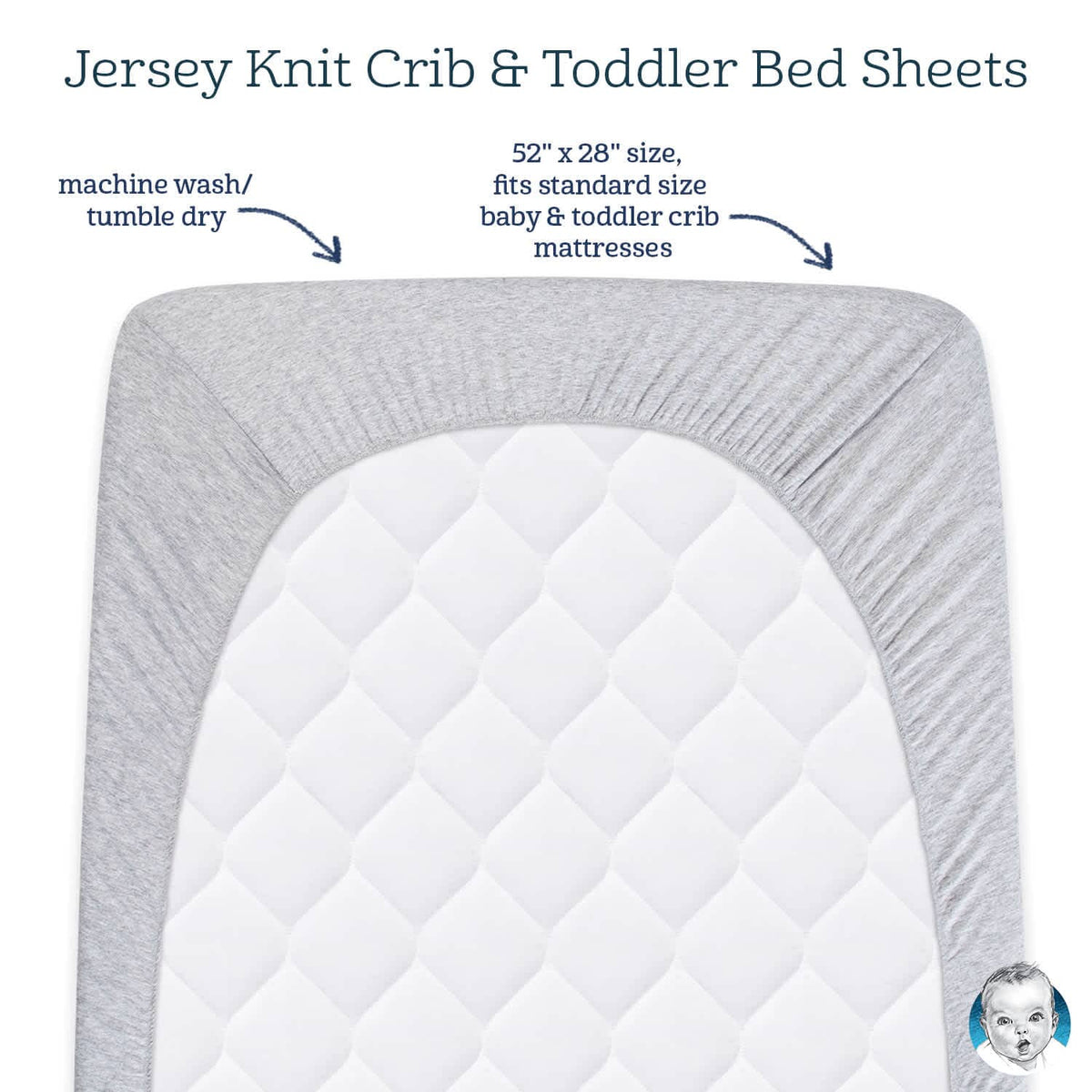 Girls Elephants Fitted Crib Sheet-Gerber Childrenswear