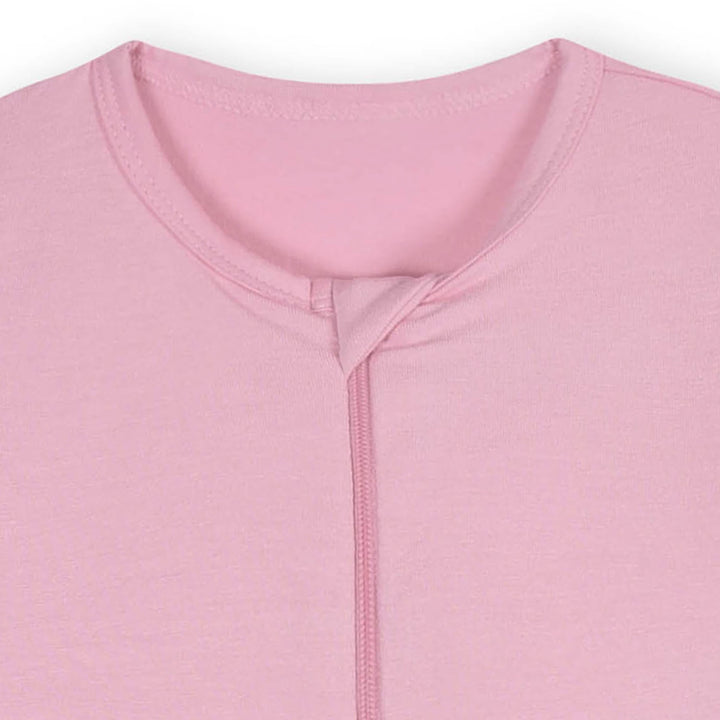 Baby & Toddler Girls Sea Pink Buttery-Soft Viscose Made from Eucalyptus Snug Fit Footed Pajamas