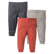 3-Pack Baby Boys Orange, Brown, & Striped Pants