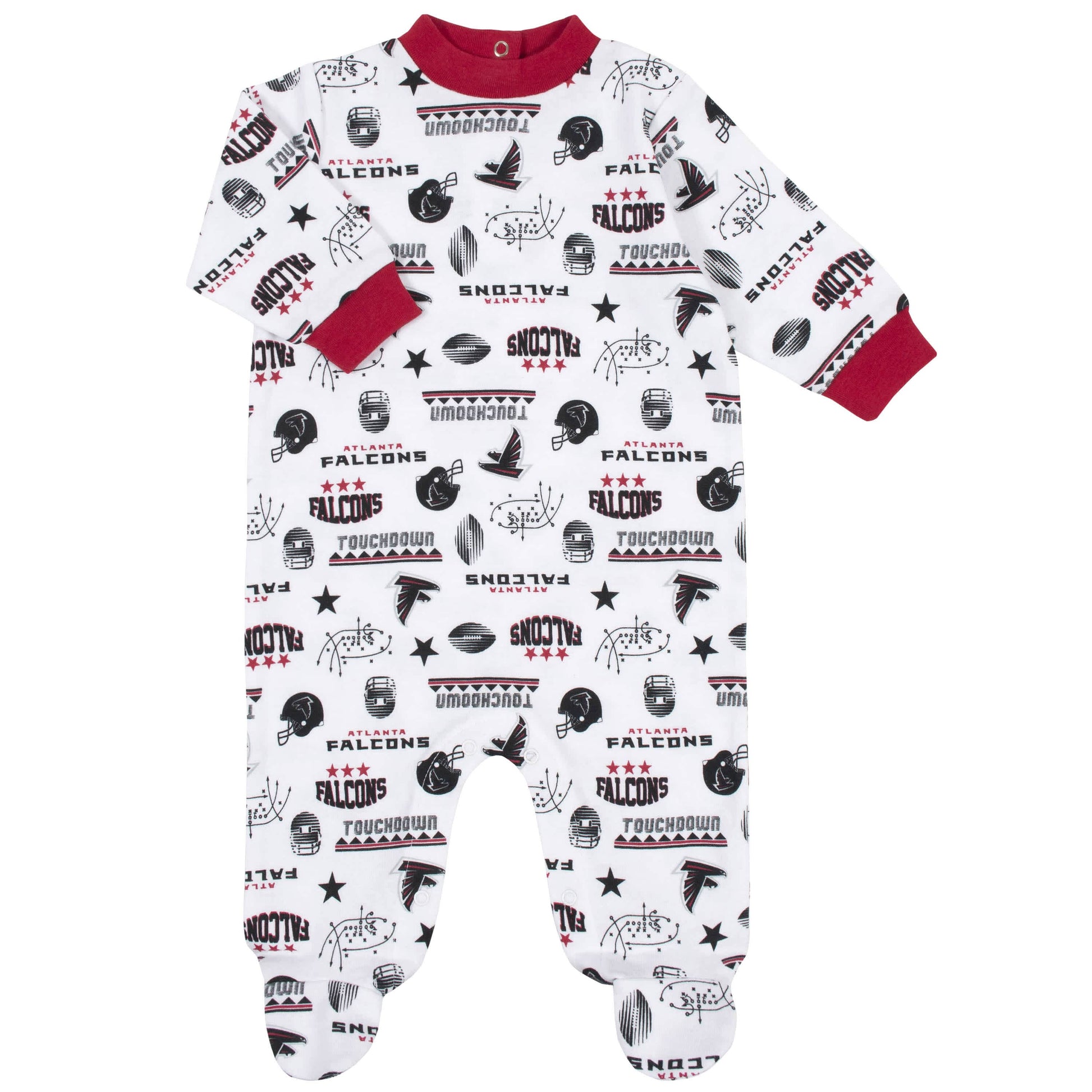 Atlanta Falcons 3-Piece Baby Boys Bodysuit, Sleep 'N Play, and Cap Set-Gerber Childrenswear