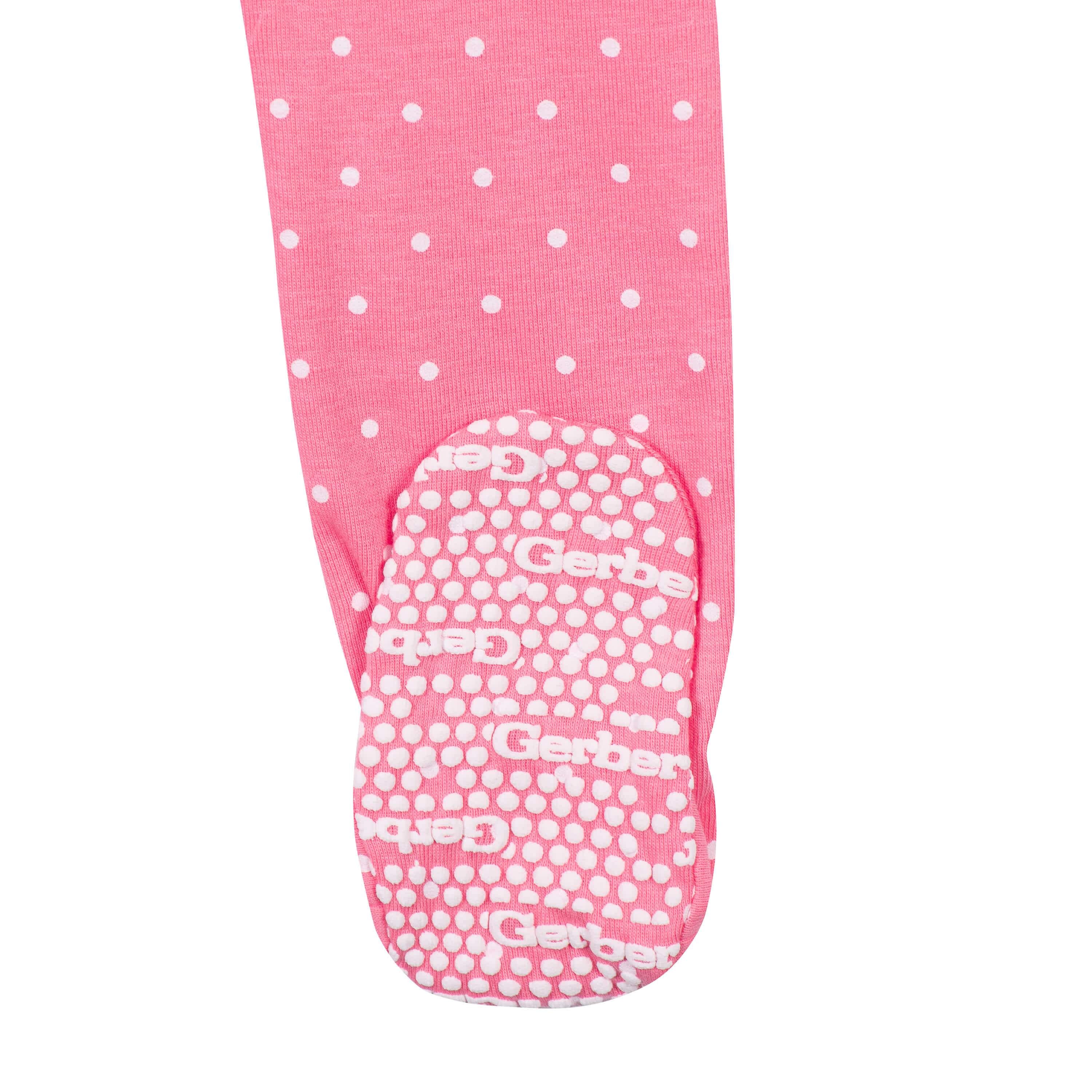 4-Pack Baby & Toddler Girls Unicorns & Cats Snug Fit Footed Cotton Pajamas-Gerber Childrenswear