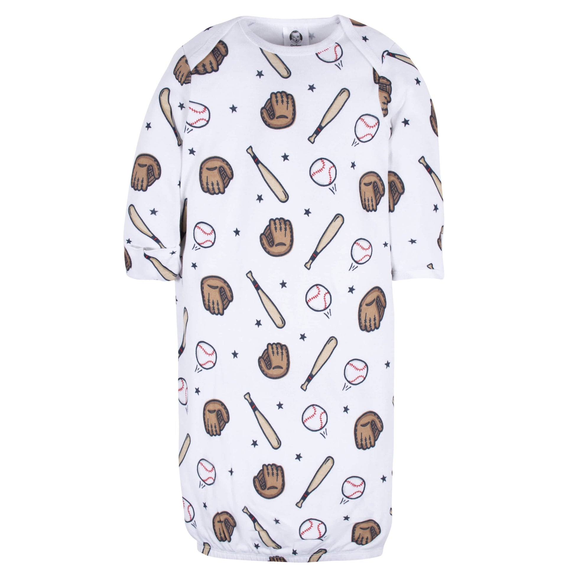 4-Pack Baby Boys Sports Gowns
