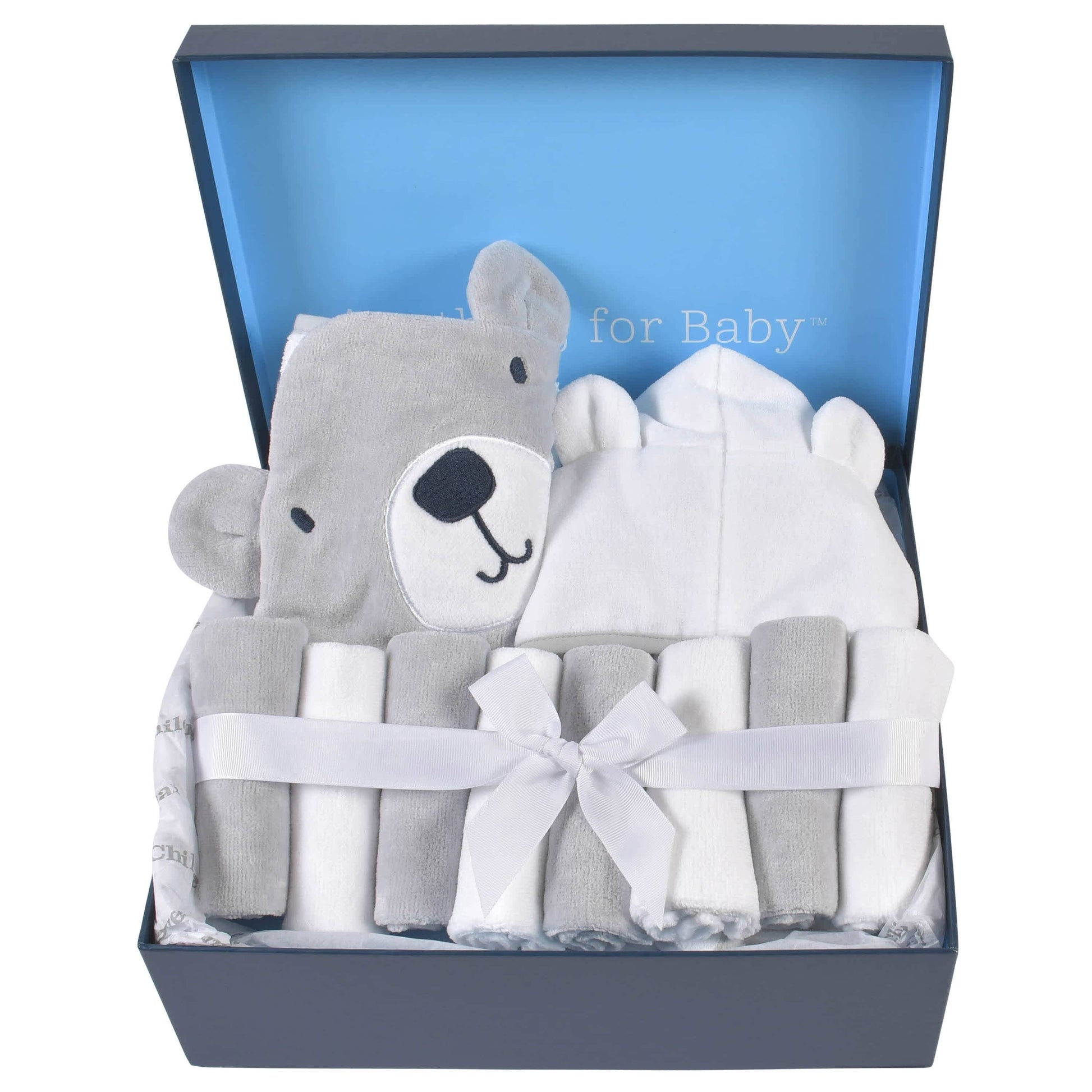 10-Piece Baby & Toddler Boys Bear Hooded Towel, Robe, & Washcloths Set-Gerber Childrenswear