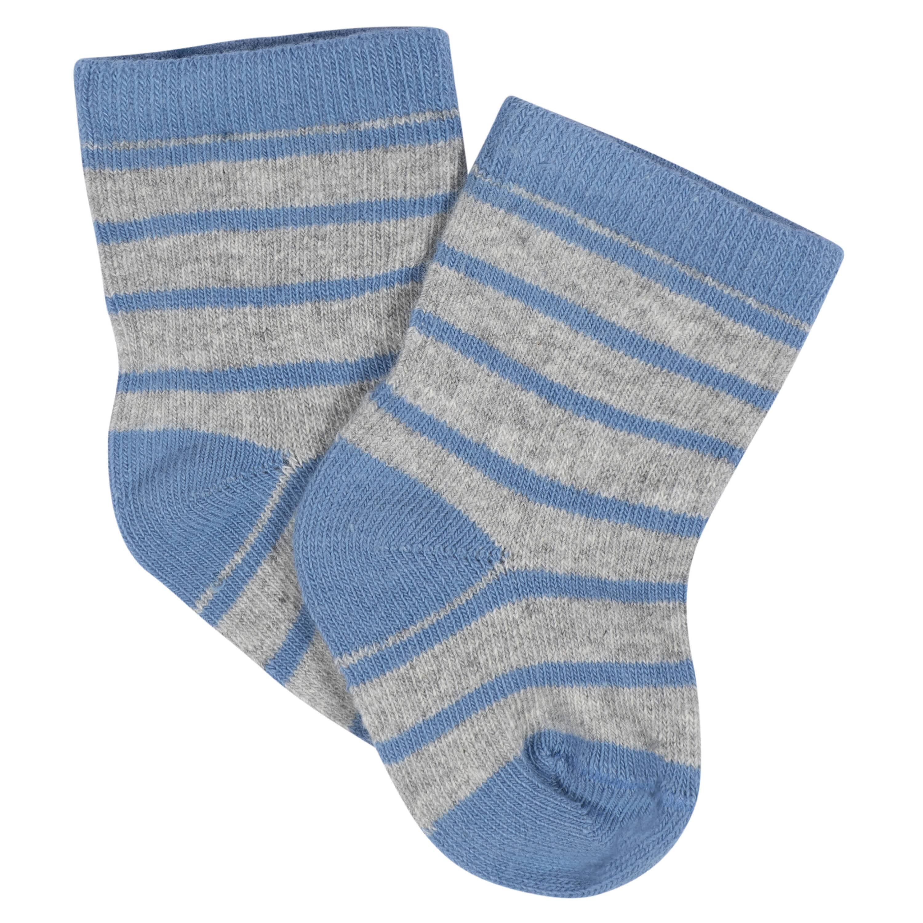 8-Pack Baby Boys Space Jersey Wiggle Proof® Socks