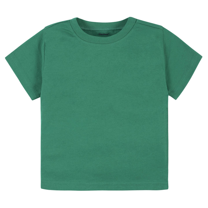 5-Pack Baby & Toddler Kelly Green Premium Short Sleeve Tees-Gerber Childrenswear