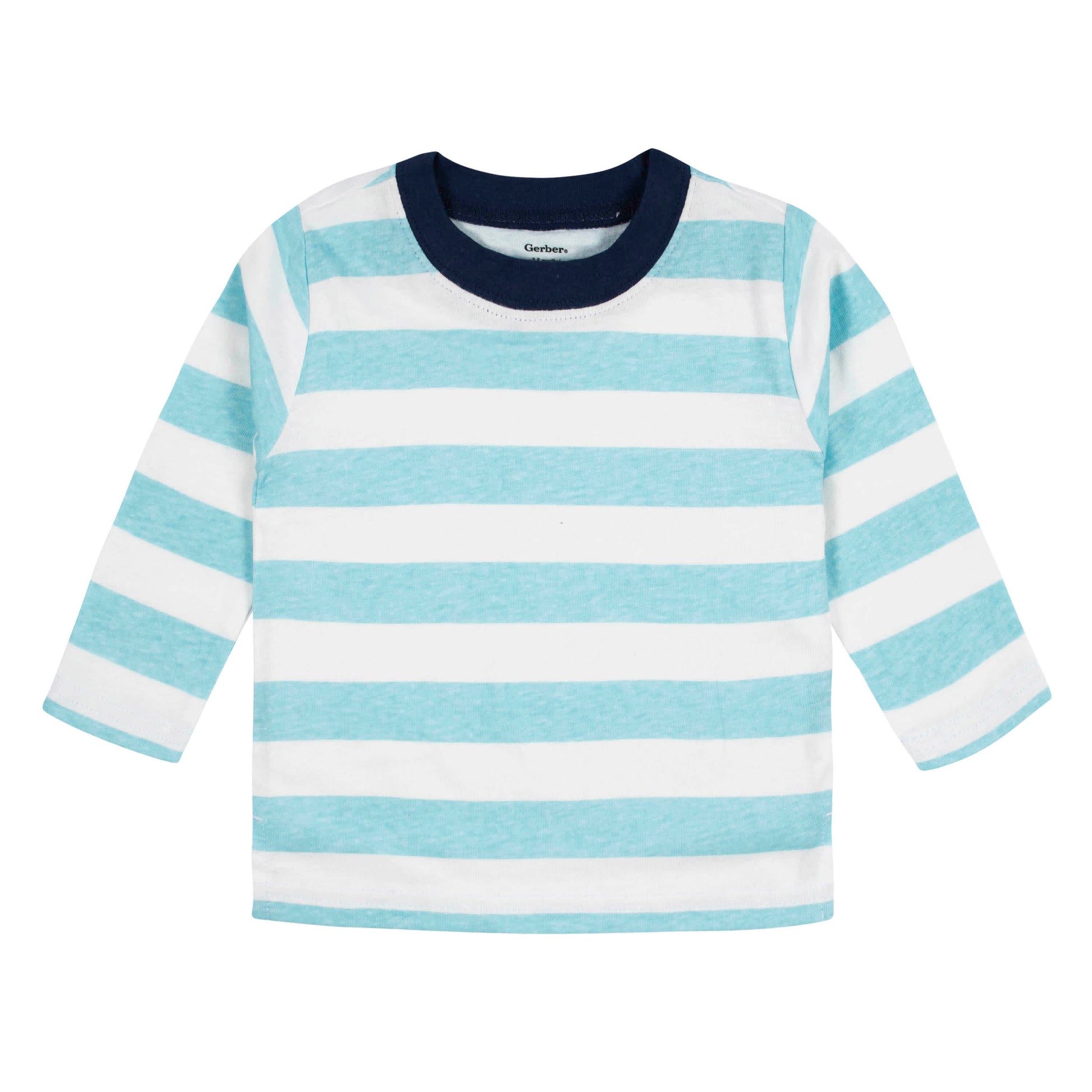 3-Pack Baby & Toddler Boys Royal Blues Long Sleeve Pocket Tees-Gerber Childrenswear