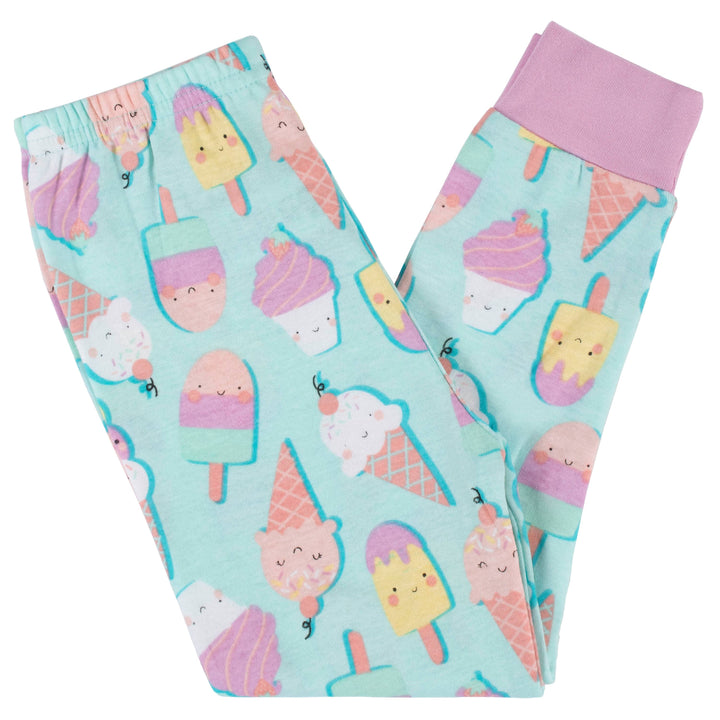 4-Piece Infant & Toddler Girls Ice Cream Dreams Snug Fit Cotton Pajamas-Gerber Childrenswear