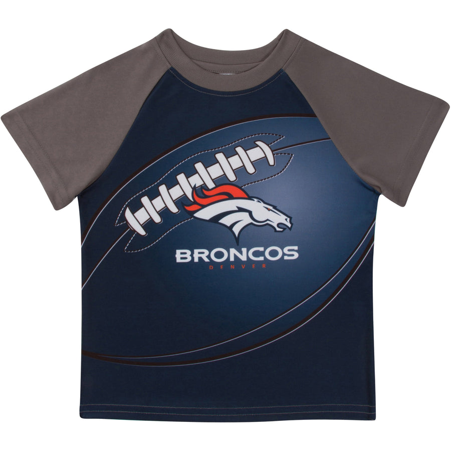 Denver Broncos Boys Short Sleeve Tee Shirt-Gerber Childrenswear