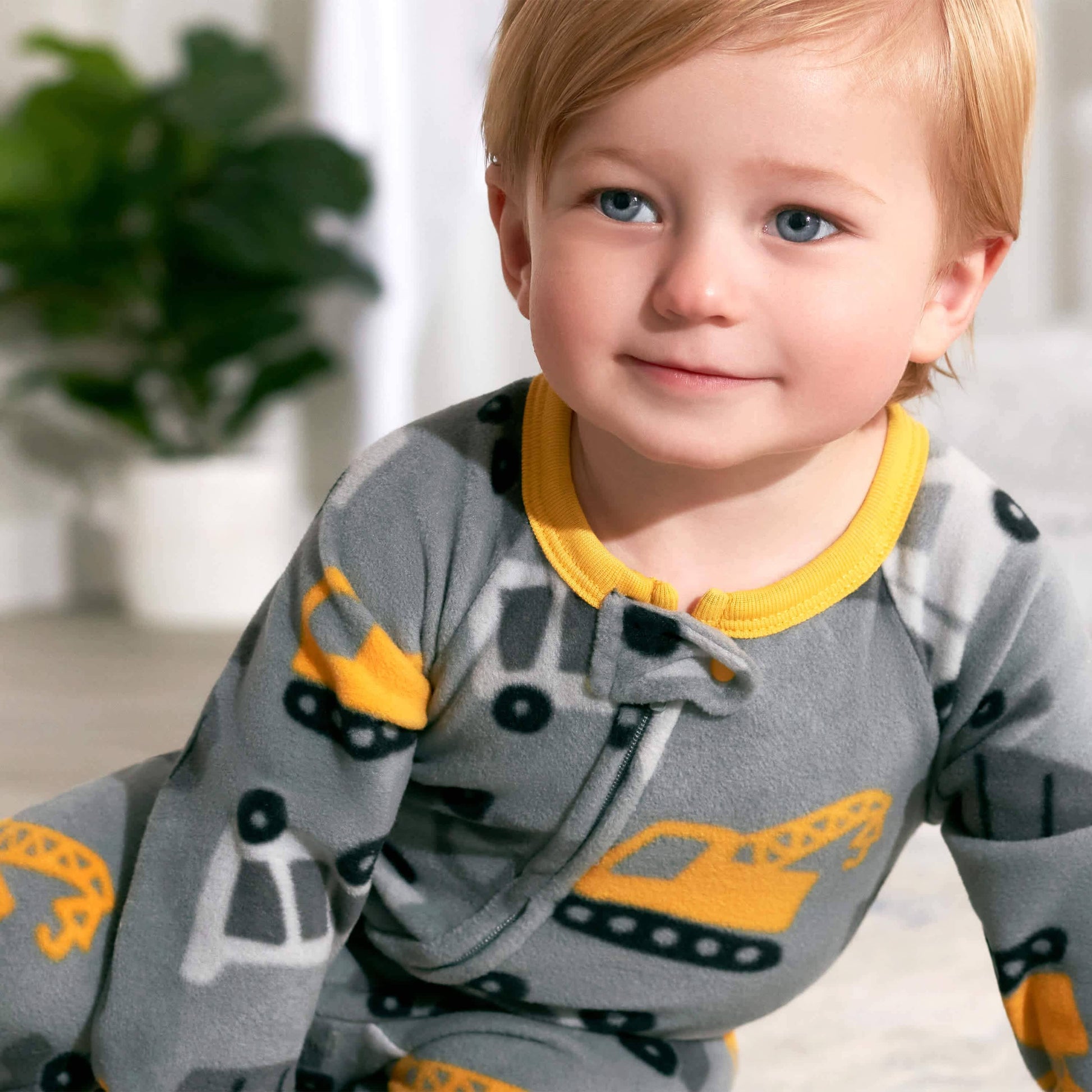 2-Pack Baby & Toddler Boys Trucks Fleece Pajamas-Gerber Childrenswear