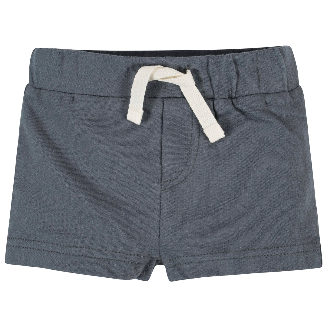 Baby Boys 4-Piece Sharks Onesies® Bodysuit, Shirt, Shorts, & Pants Set-Gerber Childrenswear