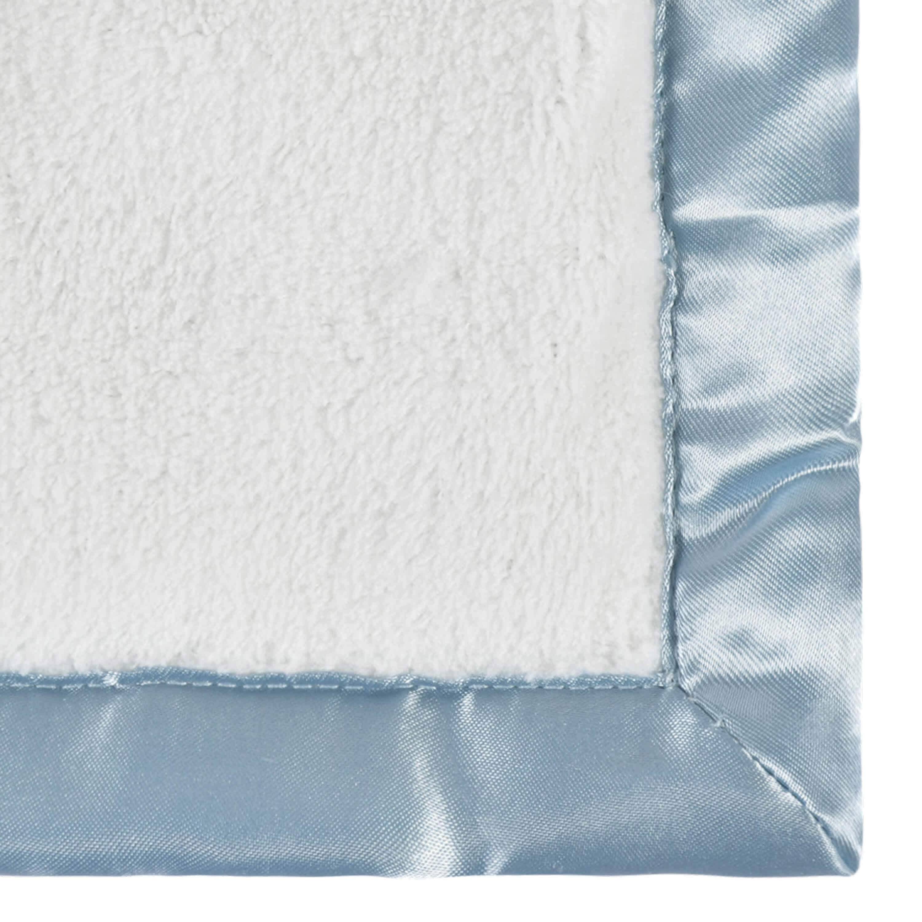 Embroidered Boys Light Blue Plush Blanket-Gerber Childrenswear