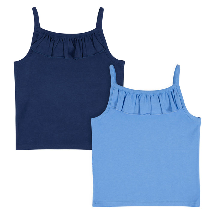 2-Pack Infant & Toddler Girls Blue Sleeveless Tops