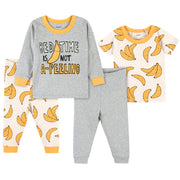 4-Piece Baby & Toddler Bananas Snug Fit Cotton Pajamas-Gerber Childrenswear