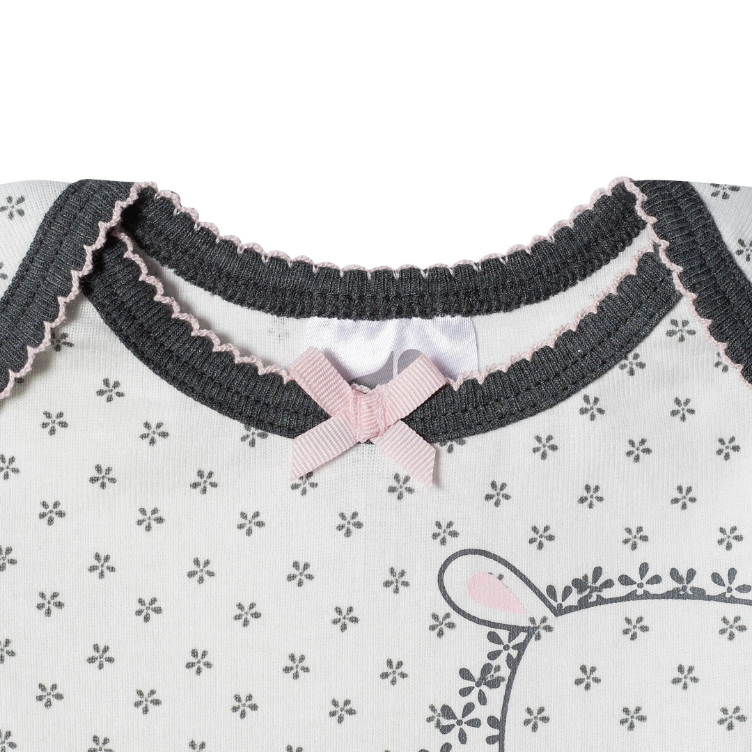 Organic Baby Girls 4-Pack Short Sleeve Lil' Lamb Bodysuits-Gerber Childrenswear