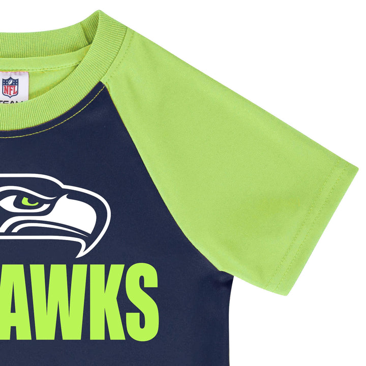 Seattle Seahawks Toddler Boys Short Sleeve Tee Shirt-Gerber Childrenswear