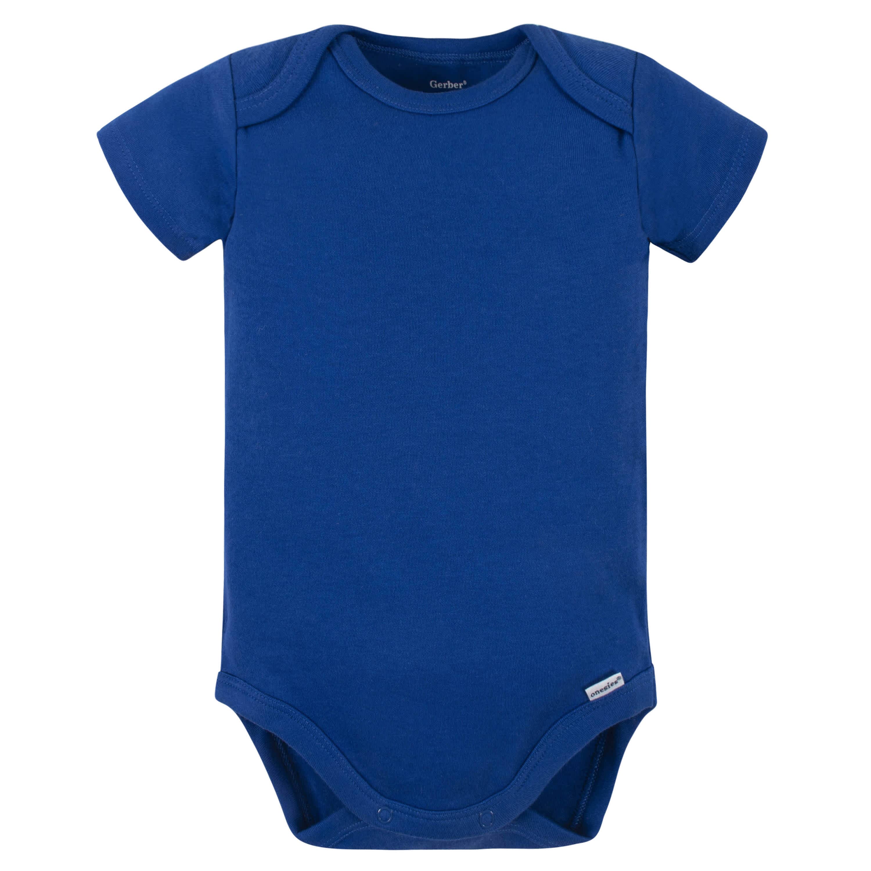 5-Pack Baby Royal Blue Premium Onesies® Bodysuits-Gerber Childrenswear
