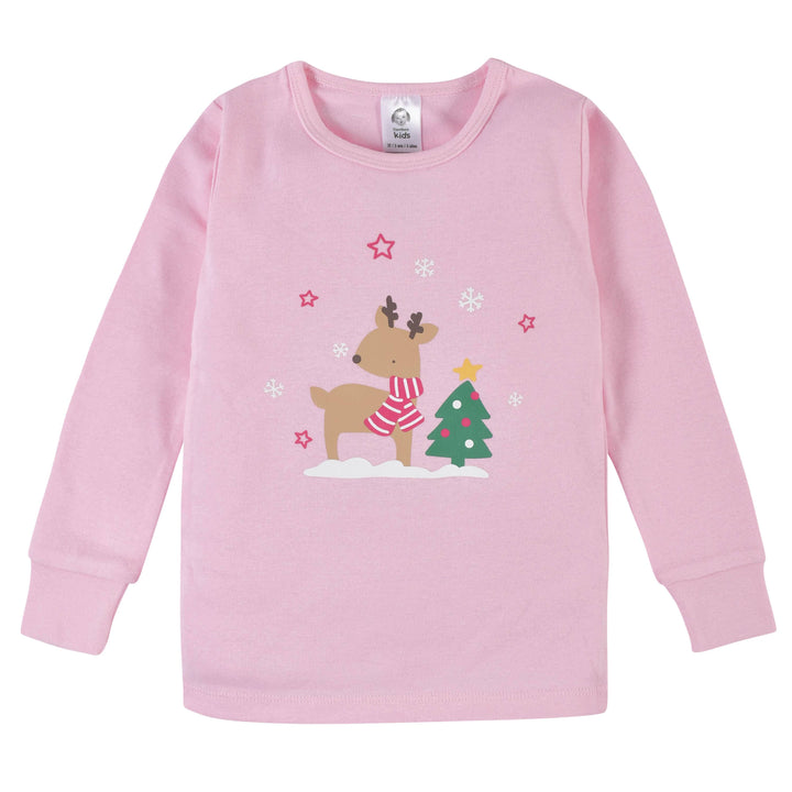 2-Piece Infant & Toddler Girls Winter Wonderland Snug Fit Cotton Pajamas-Gerber Childrenswear