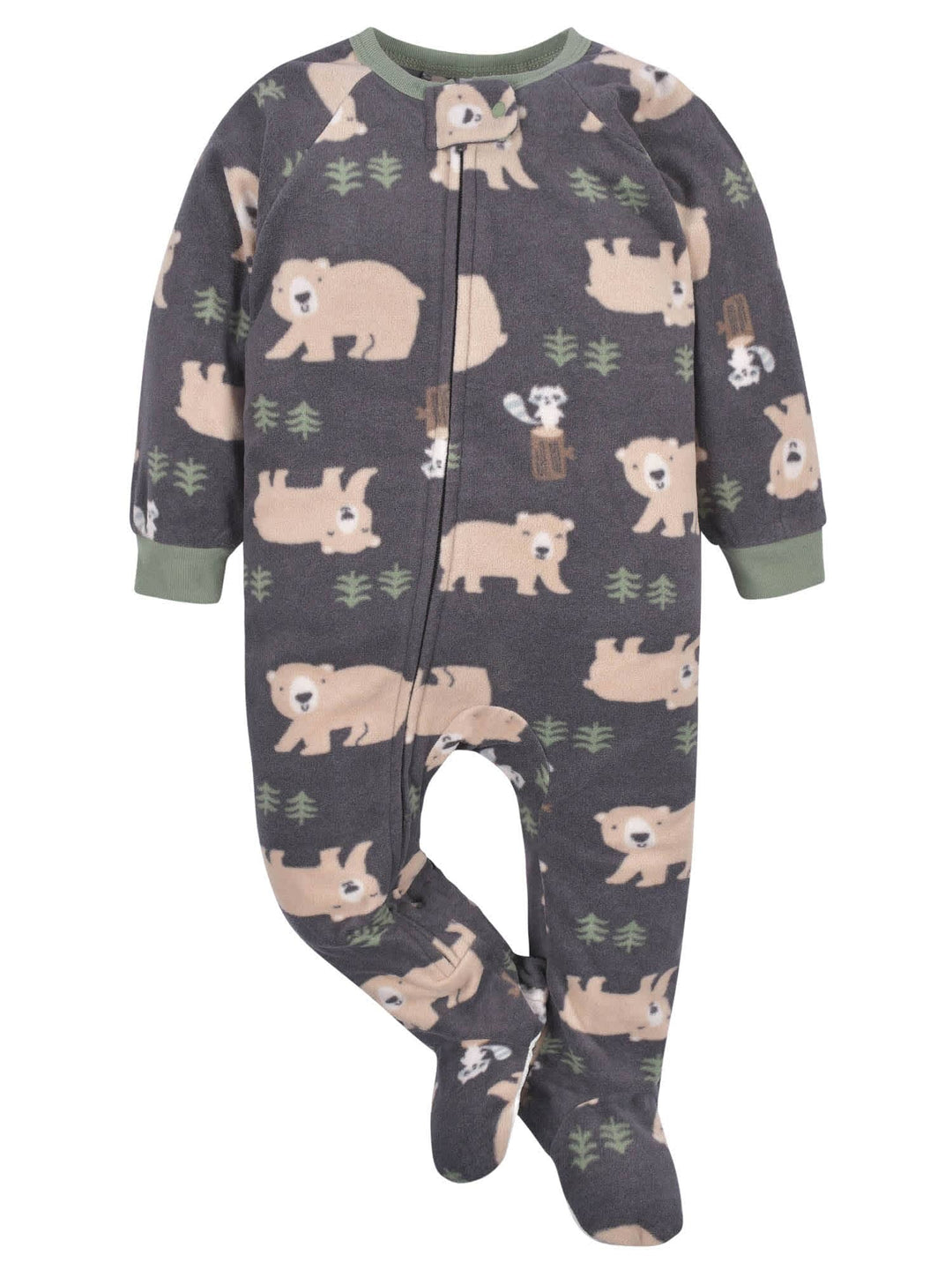 4-Pack Baby & Toddler Boys Buffalo & Bears Fleece Pajamas