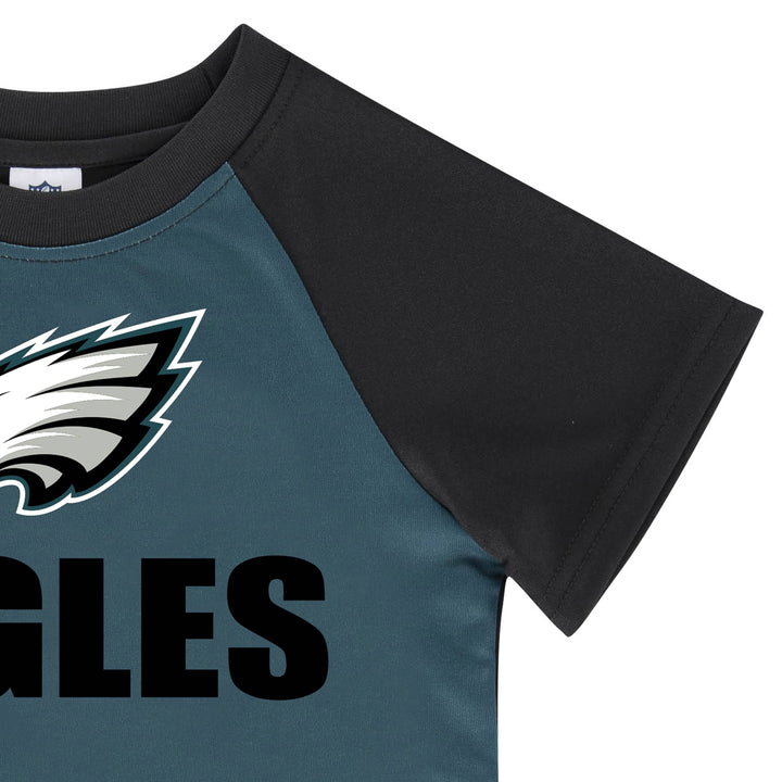 Philadelphia Eagles Boys Short Sleeve Tee Shirt-Gerber Childrenswear