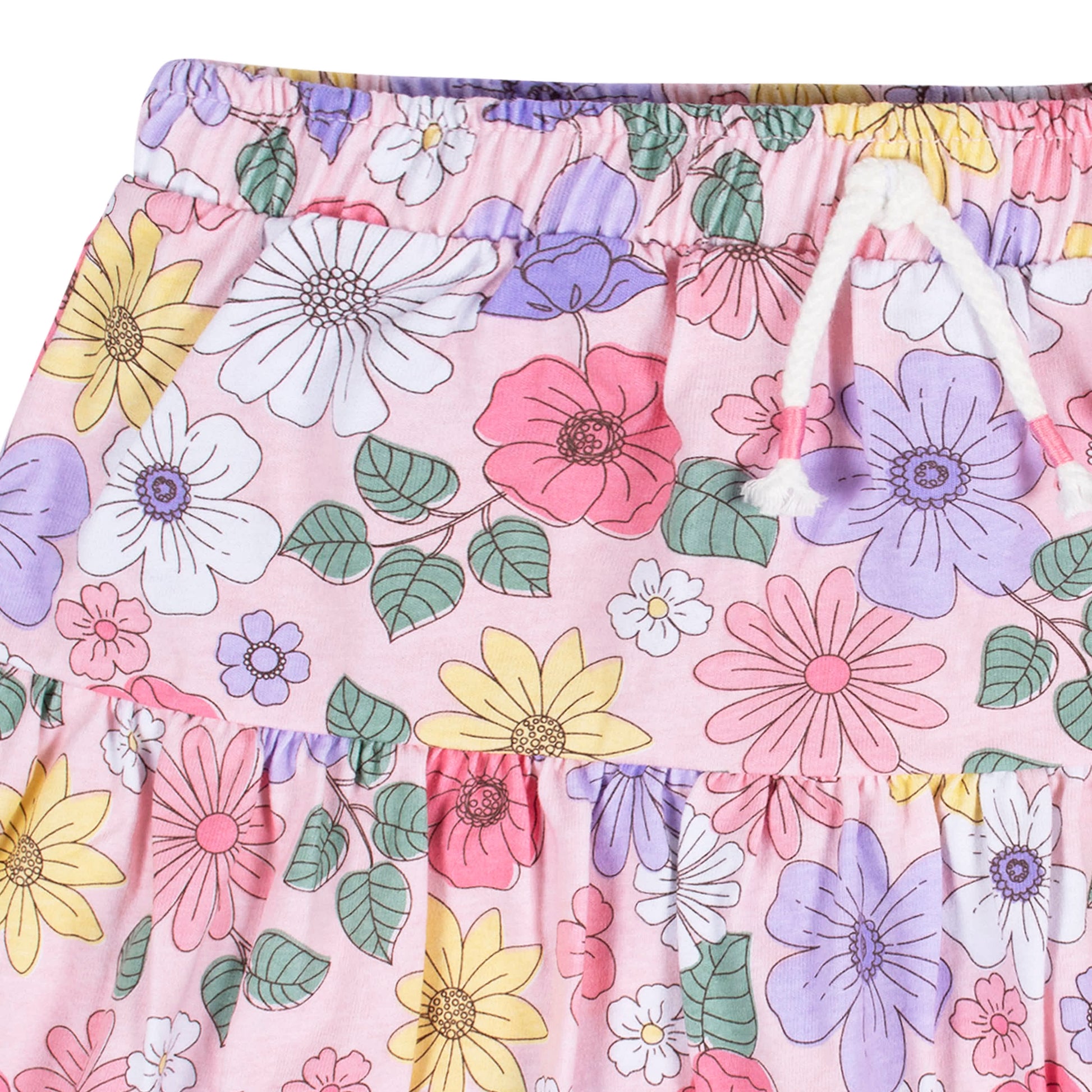 2-Pack Infant & Toddler Girls Pink Floral Skorts