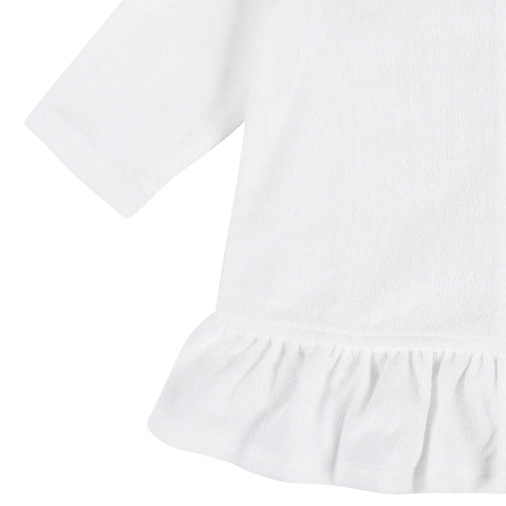 Baby & Toddler Girls White Zipper Hoodie Terry Coverup-Gerber Childrenswear