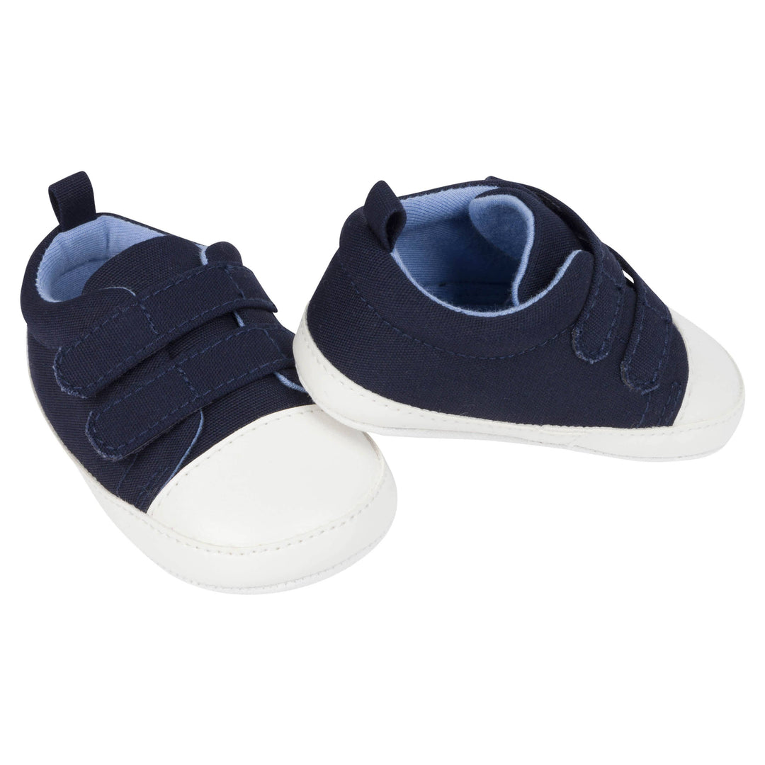 Cienta | Velcro T-Strap Kids Sneakers, (Navy Blue, Size 26) | Maisonette