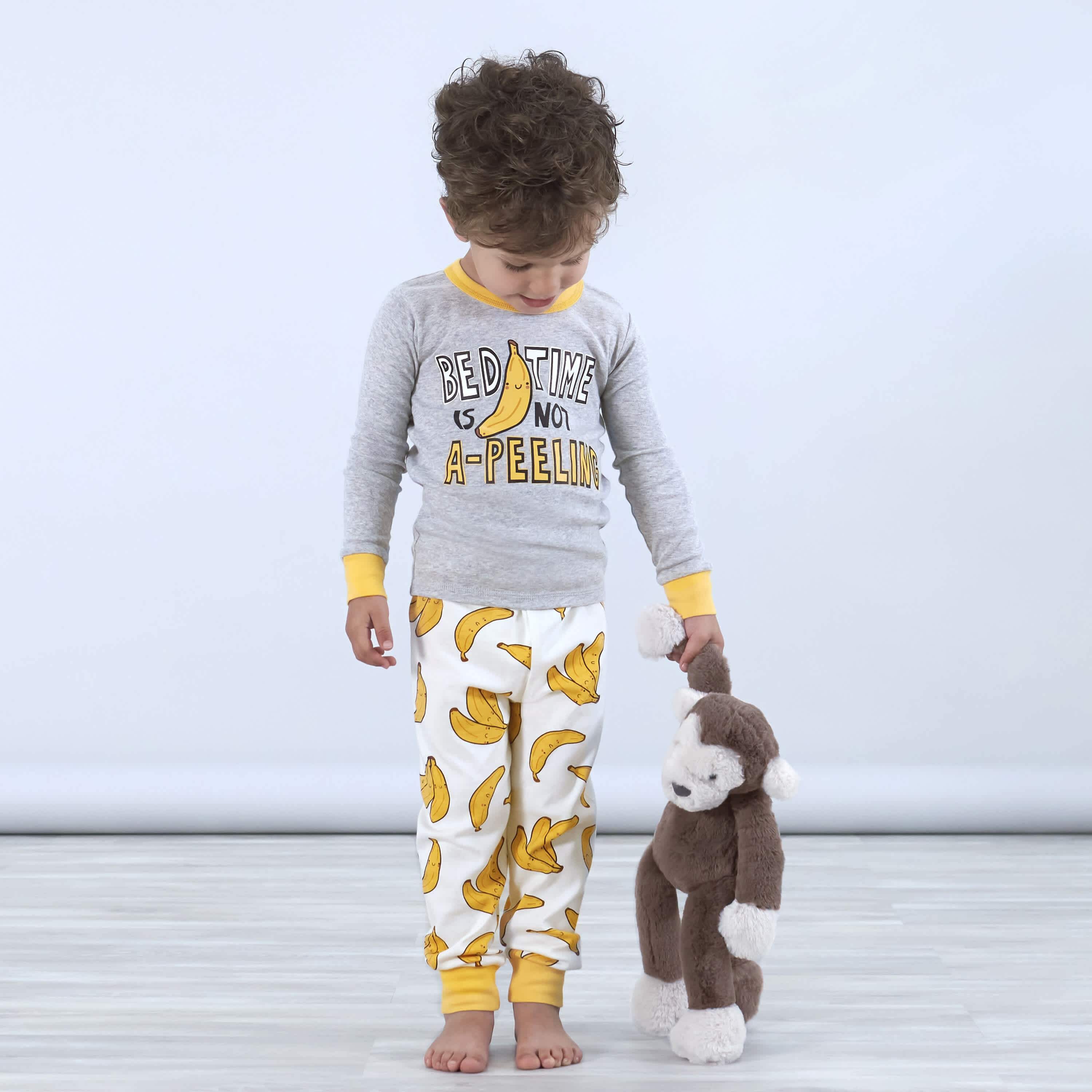 4-Piece Baby & Toddler Bananas Snug Fit Cotton Pajamas-Gerber Childrenswear