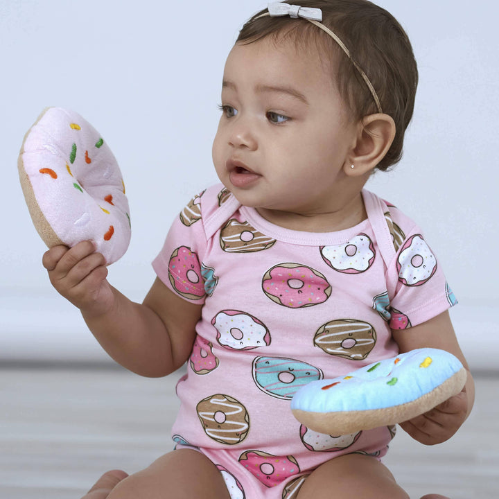 3-Pack Baby Cookies & Donuts Onesies® Bodysuits-Gerber Childrenswear