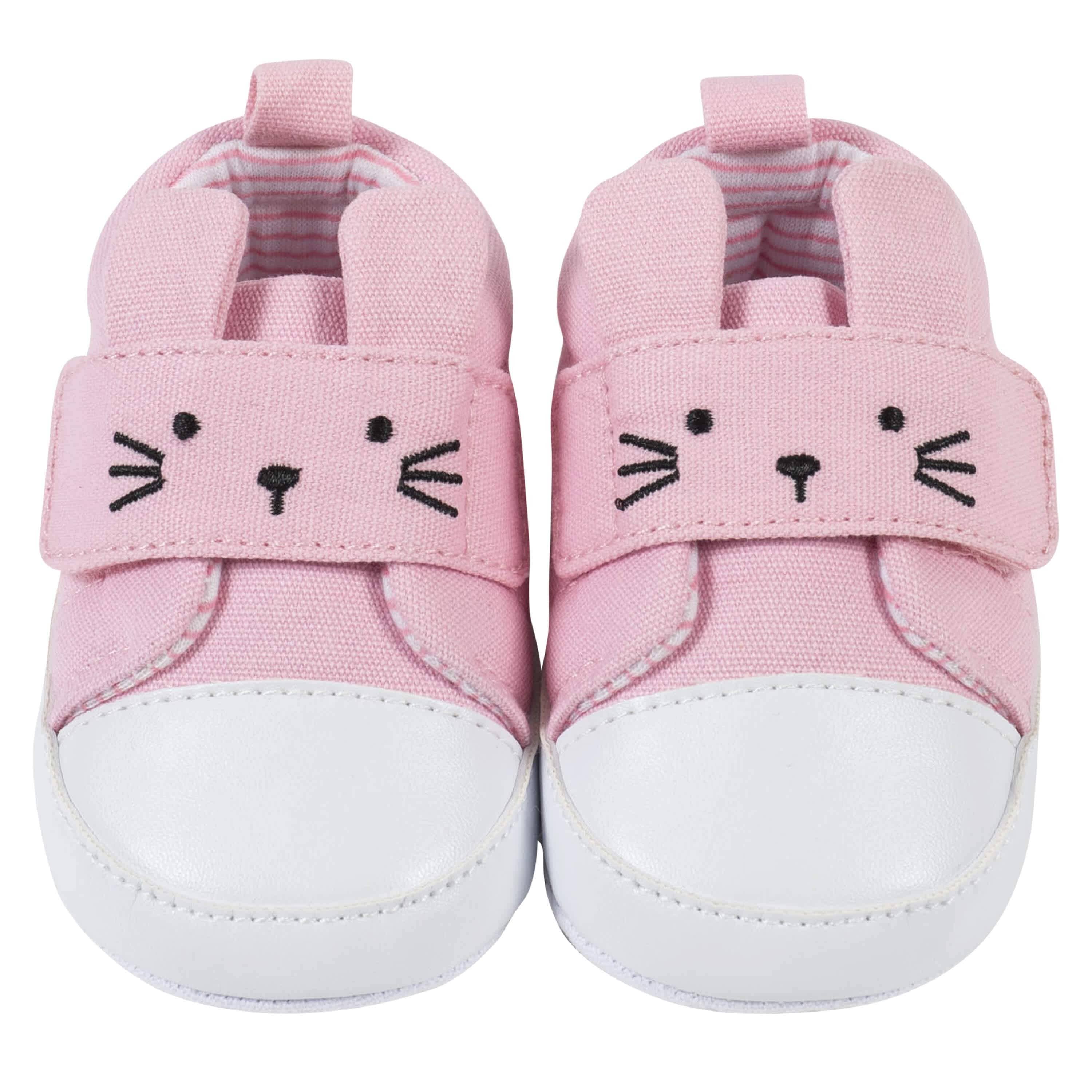 Baby Girls Pink Bunny Shoes-Gerber Childrenswear