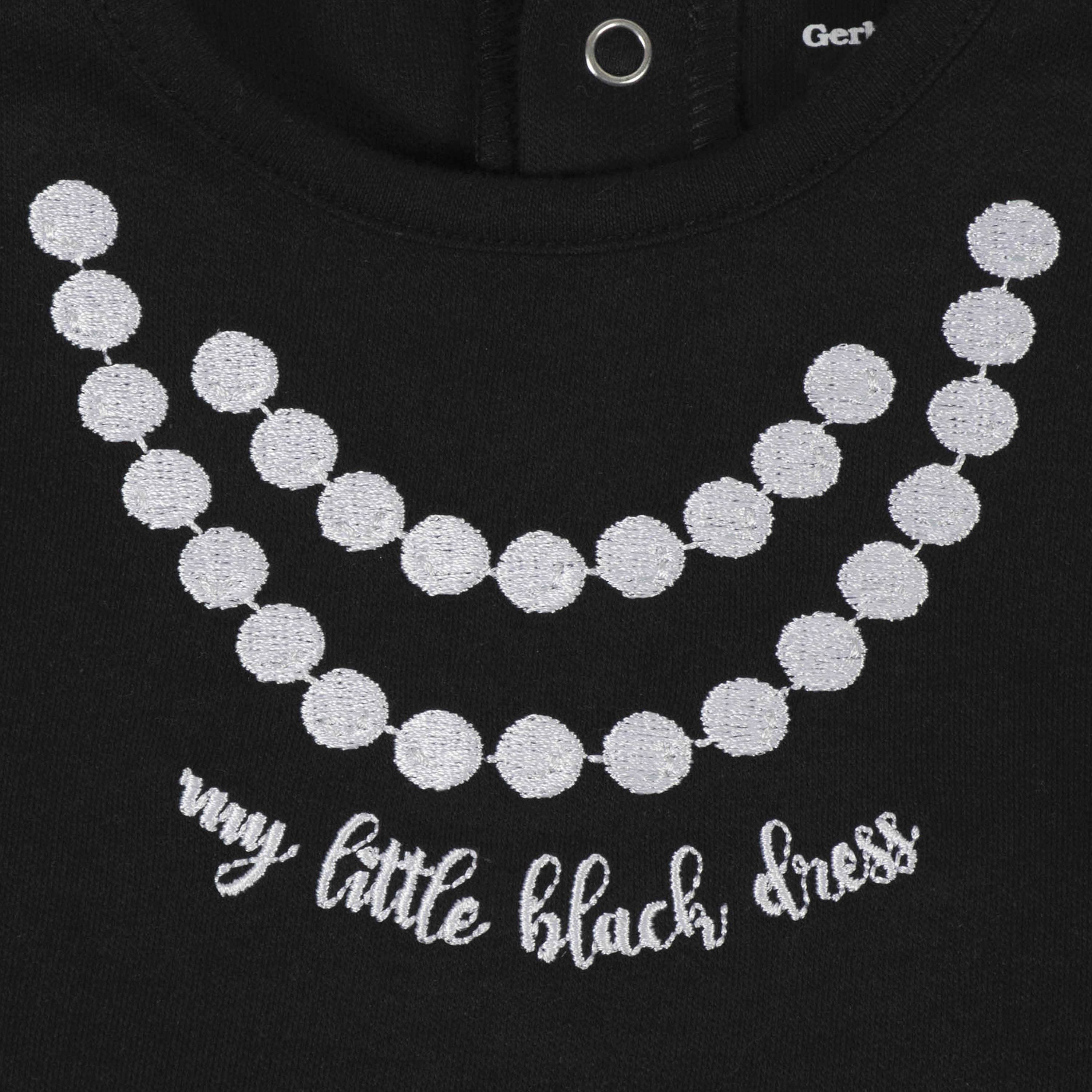 Black Dress Bodysuit with Tutu Skirt-Gerber Childrenswear