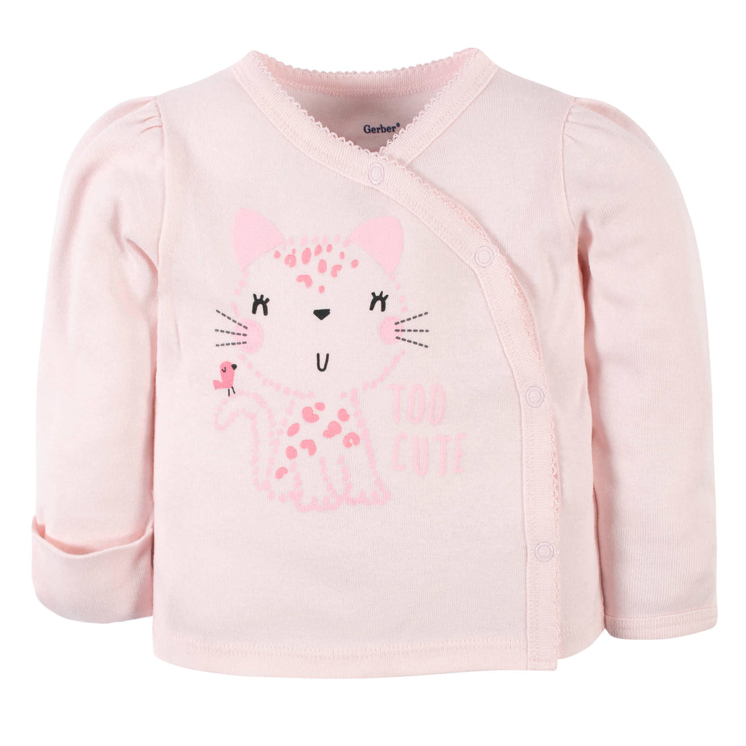 3-Piece Baby Girls Leopard Take-Me-Home Set-Gerber Childrenswear