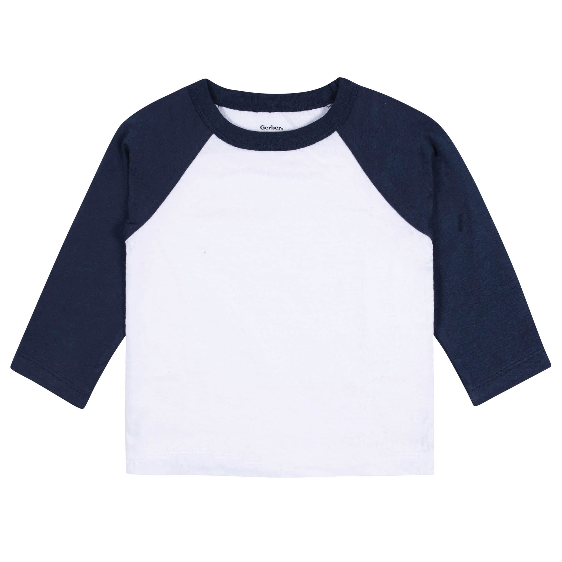 3-Pack Baby & Toddler Boys Royal Blues Long Sleeve Baseball Tees-Gerber Childrenswear