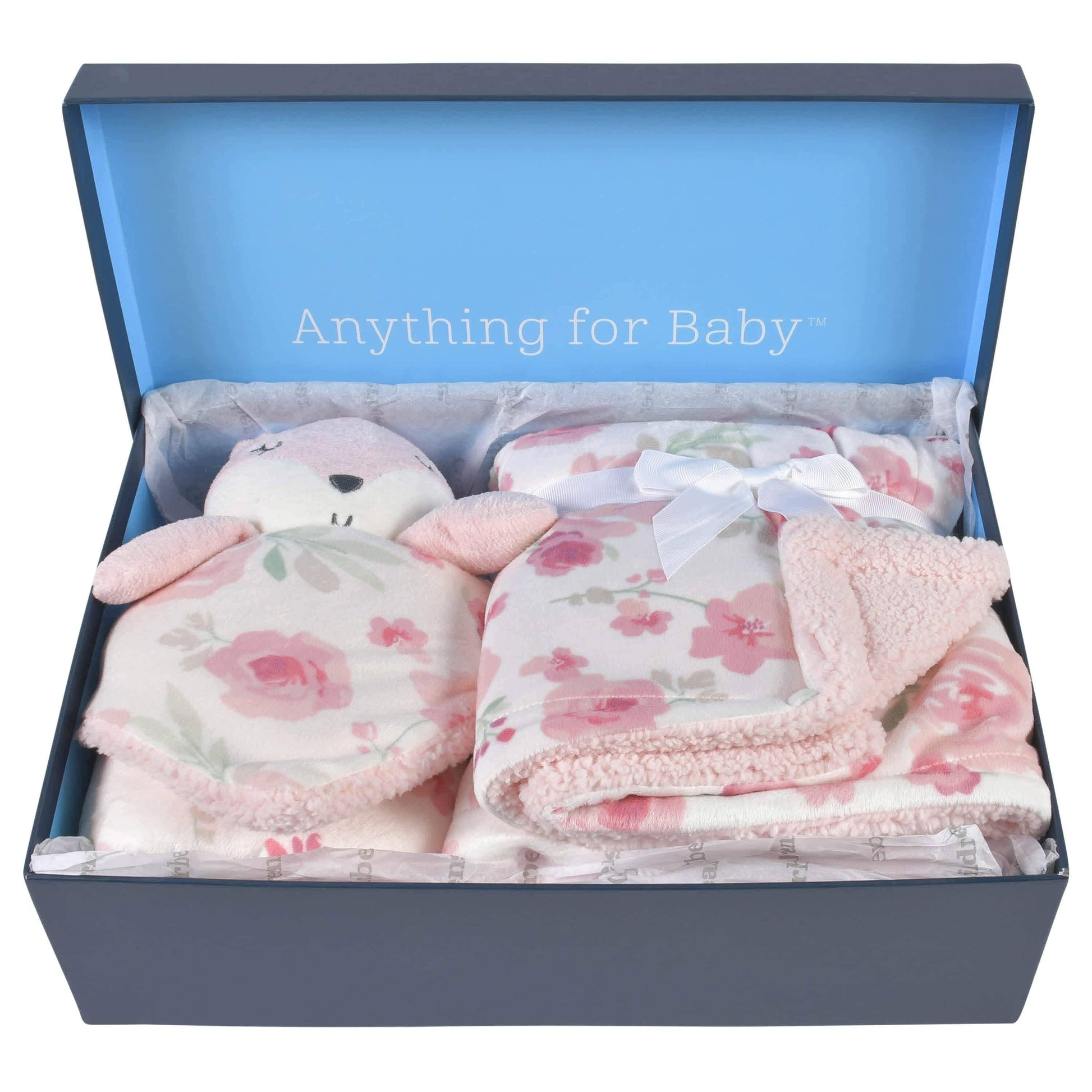 2-Piece Baby & Toddler Girls Fox Blanket & Security Blanket Set-Gerber Childrenswear