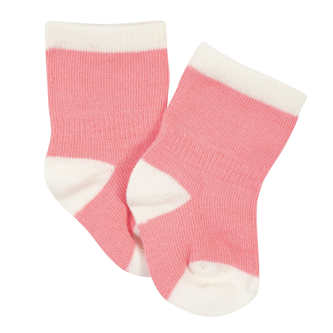 6-Pack Baby Girls Rainbow Wiggle-Proof™ Socks-Gerber Childrenswear