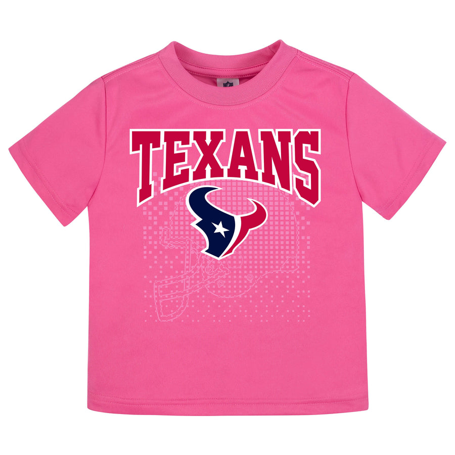 Houston Texans Girls Short Sleeve Tee Shirt-Gerber Childrenswear