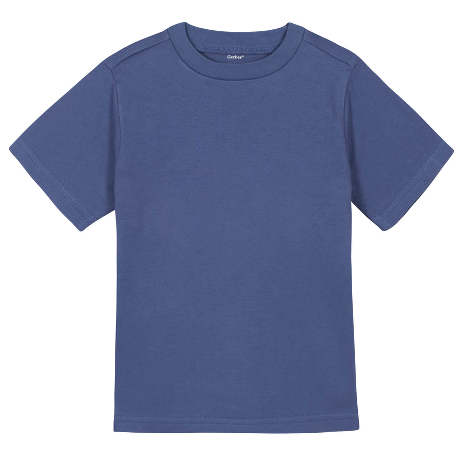 Gerber® Premium Short Sleeve Tee Shirt - Blue-Gerber Childrenswear