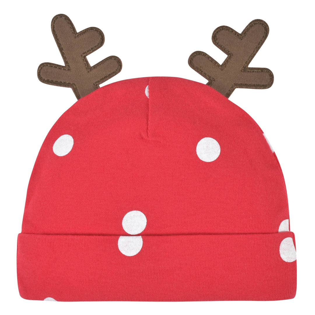2-Piece Baby Girls Reindeer Skirted Onesies® Bodysuit & Cap-Gerber Childrenswear