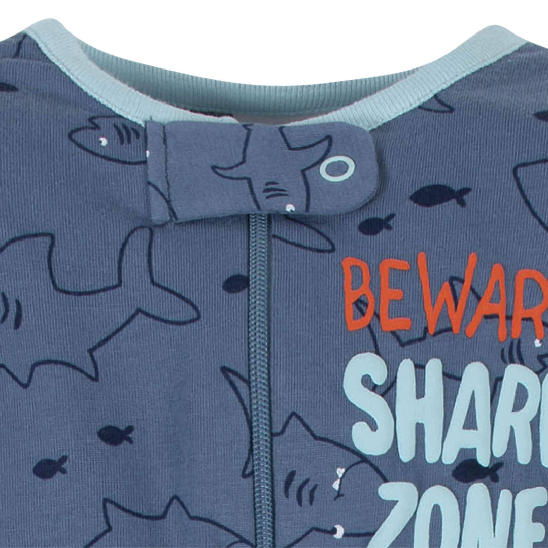 Baby Boys Shark Zone Sleep 'N Play-Gerber Childrenswear
