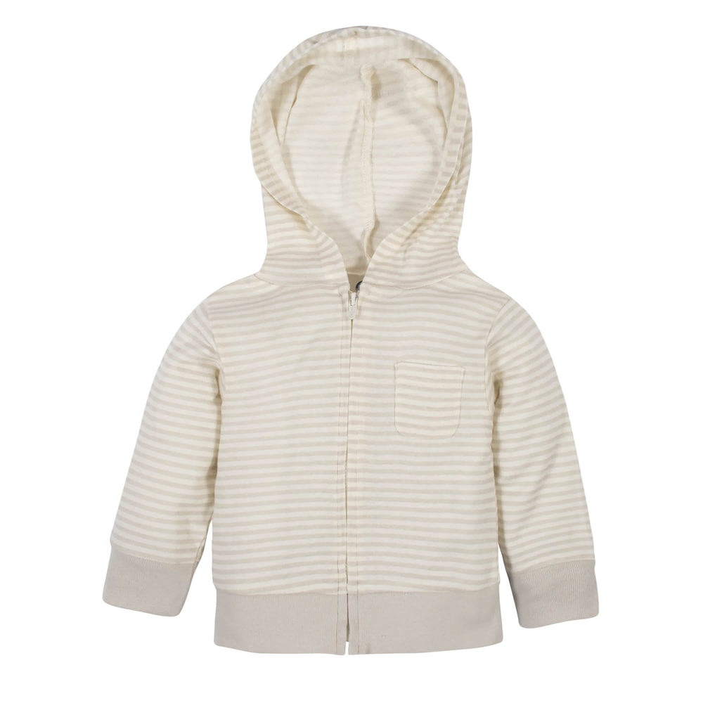 3-Piece Baby Neutral Hug Hooded Jacket, Onesies® Bodysuit, and Pants Set