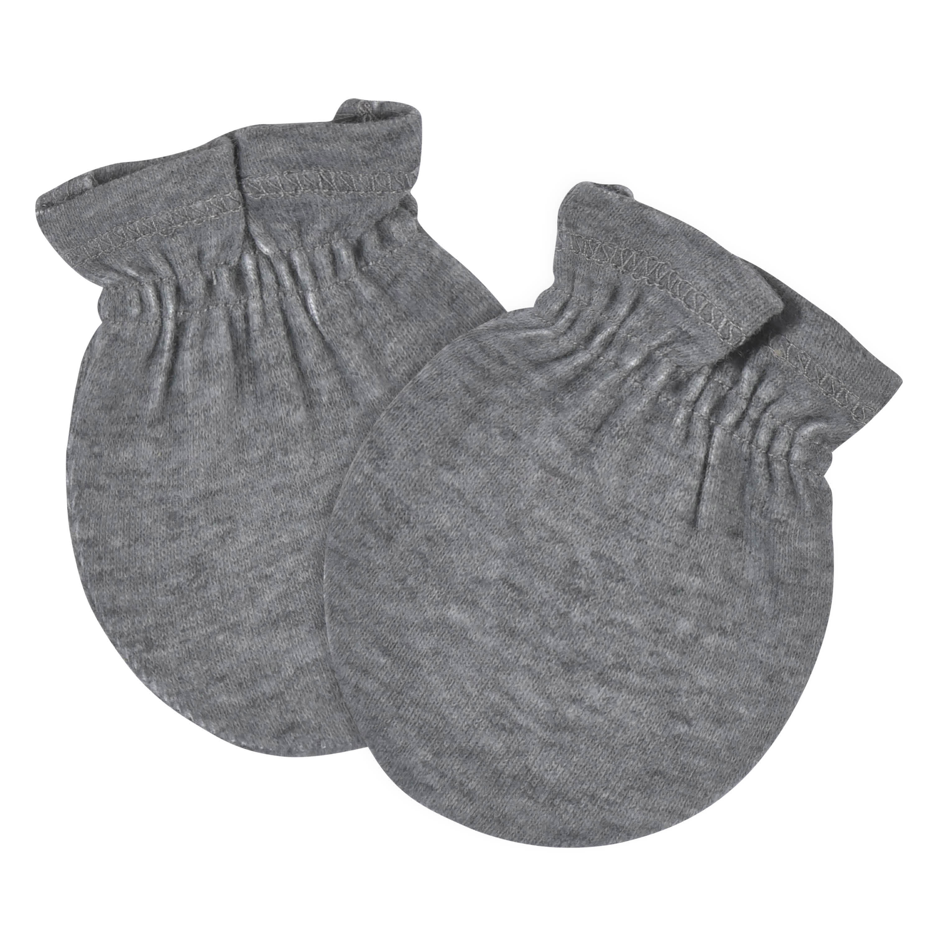 4-Piece Baby Neutral Comfy Stretch Taco Caps & No Scratch Mittens Set-Gerber Childrenswear