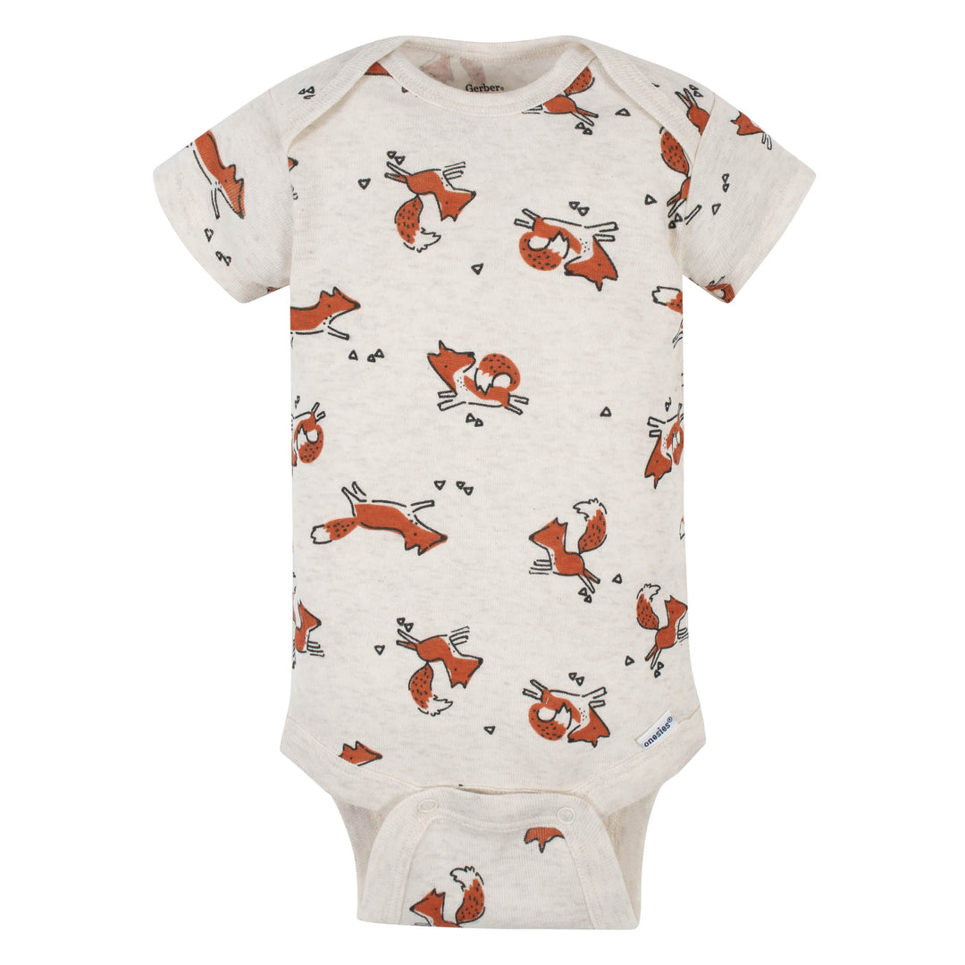 5-Pack Baby Boys Fox Short Sleeve Onesies® Bodysuits-Gerber Childrenswear