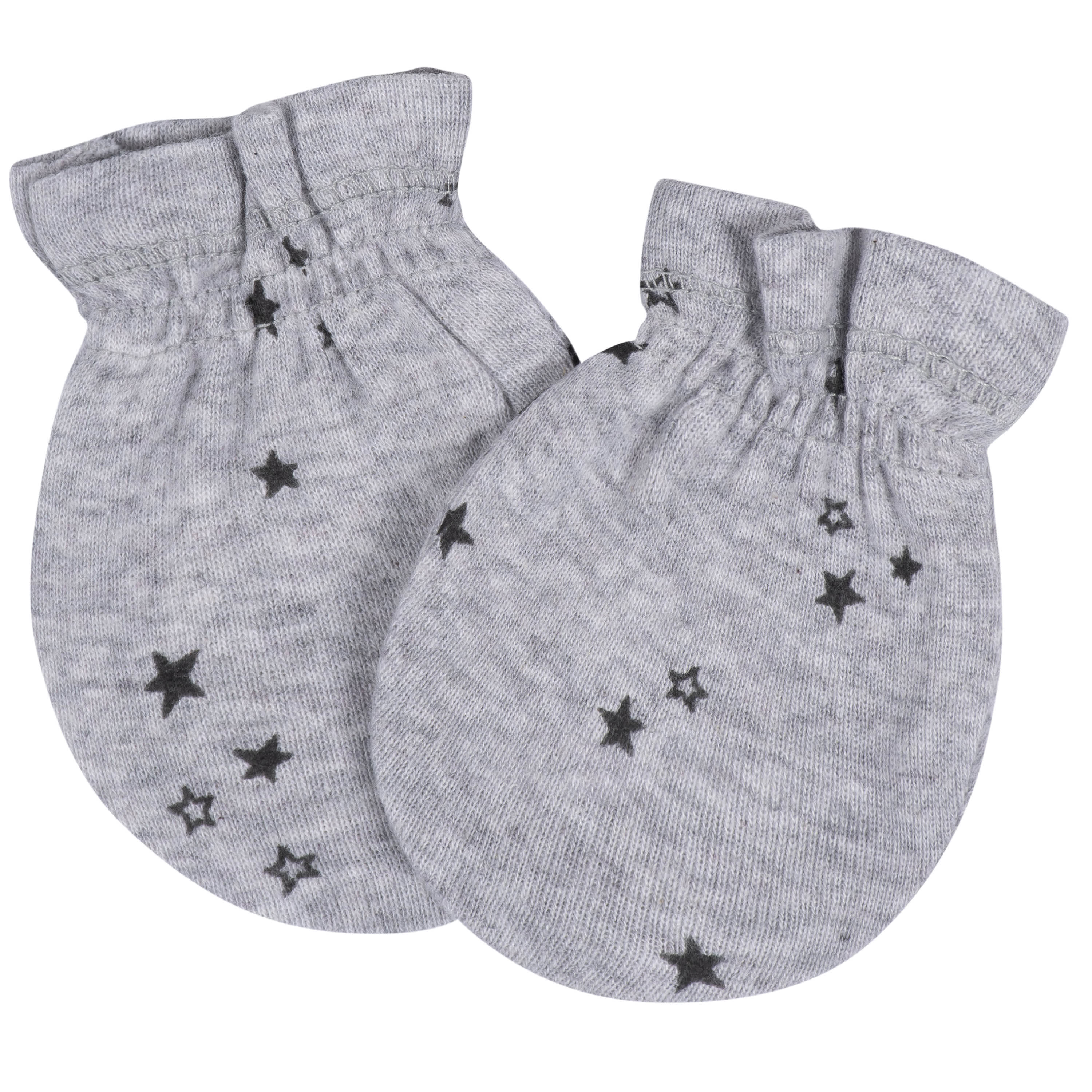 8-Piece Baby Boys Space No Scratch Mittens & Caps Set
