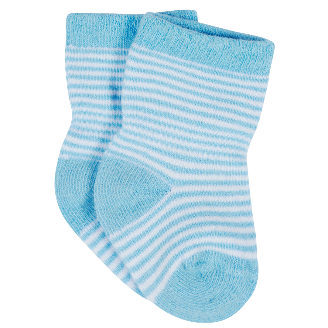 12-Pack Baby & Toddler Boys Unbearably Cute Jersey Crew Wiggle Proof® Socks