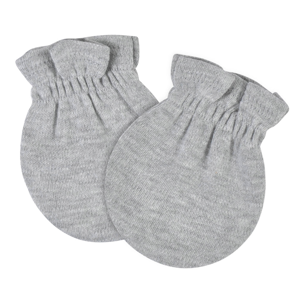 8-Pack Baby Neutral Gray Heather No Scratch Mittens-Gerber Childrenswear